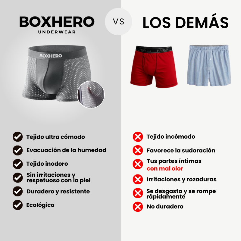 Boxers reinventados: la comodidad del bambú que te acompaña en cada movimiento